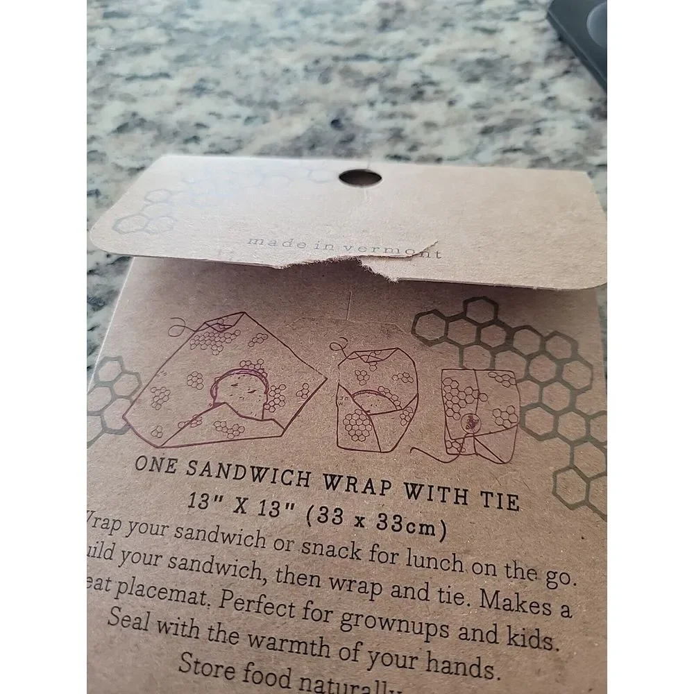 Bee's Wrap‎ Sandwich Wrap, Reusable Food Wrap